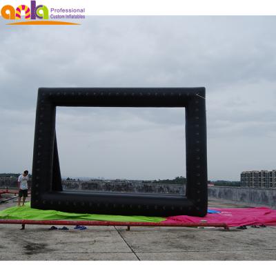 China Advertising Cheap Price Customized Inflatable Movie Frame / Inflatable Movie Screen Projection Screen for sale