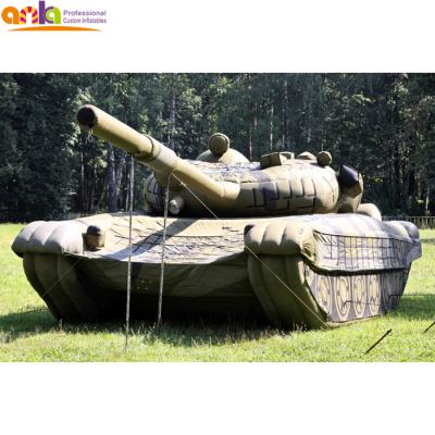 China New Decoy Army Model Giant Army Balloon Replica Weapons Military Inflatable Tank For Sale for sale