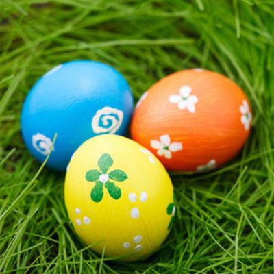 China 2021 New Arrival 6ft Holiday Decoratoion Infatable LED Explosion Decor Light Up Three Easter Eggs For Holiday Decor for sale