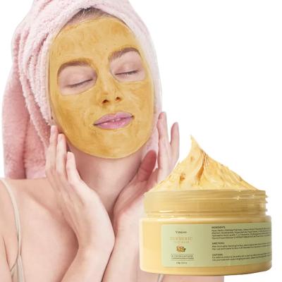 China Clay Face Skin Care Facial Turmeric Turmeric Vegan Private Label Beauty Blackhead Moisturizer Organic Anti Acne Pore Cleansing Mask for sale