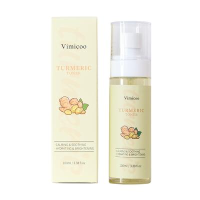 China Private Label Facial Hydrating Toner Moisturizing Organic Herbal Skin Care Vitamin C Turmeric Turmeric Face Toner Spray for sale