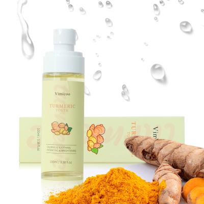 China Wholesale Beauty Skin Care Acne Treatment Hydrating Soothing Nourishing Turmeric Facial Toner Organic Herbal Spray Toner for sale