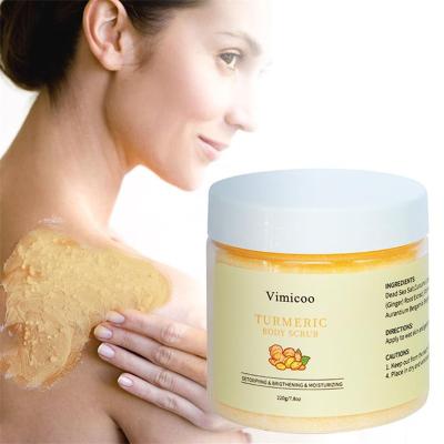 China Wholesale Exfoliator Private Label Body Care Cleansing Skin To Improve Monotony Turmeric Oil Free Body Scrub for sale