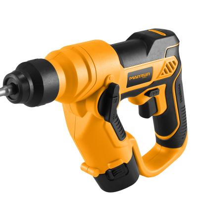 China High Efficiency MANRUN 12v Professional Cordless Hammer Lithium Cordless Drill Speed ​​Two Speed ​​Two Hammer Tool for sale