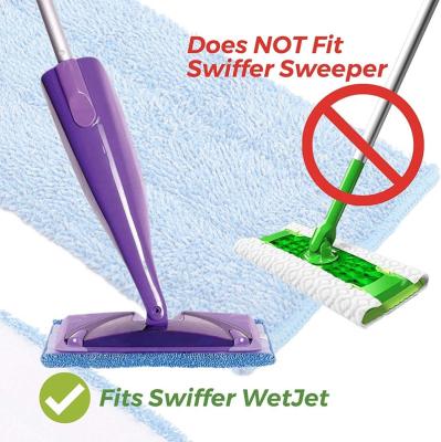 China New Factory Price Sustainable Floors Cleaning Microfiber Mop Pads For Swiffer WetJet Reusable Mop Refills for sale