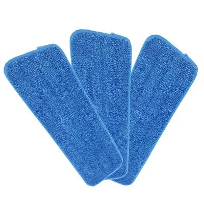 China Wholesale 3PCS/PACK Multicolor Mop Pads Stocked Reusable Microfibra Spray Mop Pads Floor Cleaning for sale