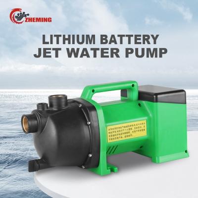 China Drinking water treatment Lithium battery jet pump CJ-40-6.0 1-inch 36v280w0.4hp high head large flow rate ground pump DC brush jet pump for sale