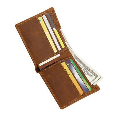 China Vintage Rfid Clutch Coin Purse Male Thin Wallet Latch Short Men Genuine Leather Rfid Wallet for sale