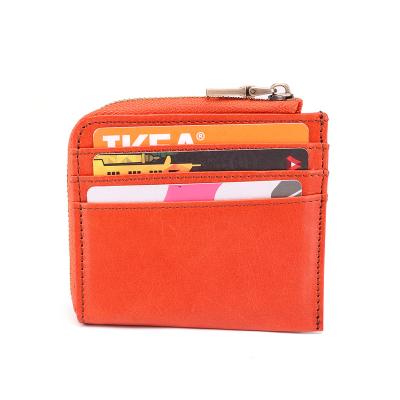 China Small Genuine Leather Casual Wallets Rfid Wallets Coin Card Holder Men Women Male Female Casual Purse Eco-friendly Change for Pocket Bag for sale