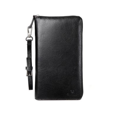 China New Eco-friendly wallet hot-selling multifunctional rfid blocking business retro long zipper wallet for sale