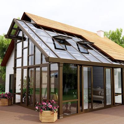 China Sunroom Solarium Luxury Room Customized House Garden Sunroom Heat Preservation Modern Glass Good Quality German Brand Winter Room for sale