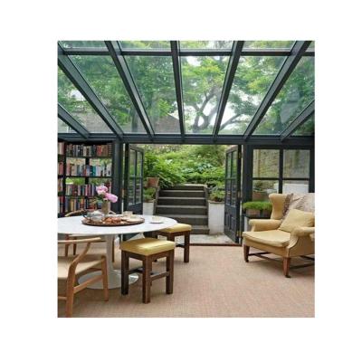 China Foshanguangye Factory Price Modern High Quality Green Aluminum And Tempered Glass Outdoor Houses / Garden Greenhouse for sale