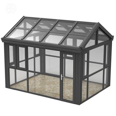 China Foshanguangye Wholesale Aluminum Glass Sunroom Home Gardenhouse Modern Conservative Glass Garden House Sunroom for sale