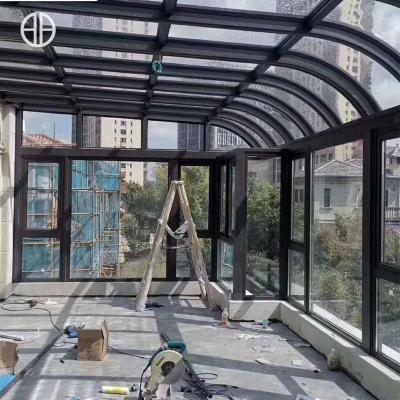 China Foshanguangye Modern 4 Season Outdoor Aluminum And Glass Sunroom For Solarium Aluminum Glass Sunroom for sale