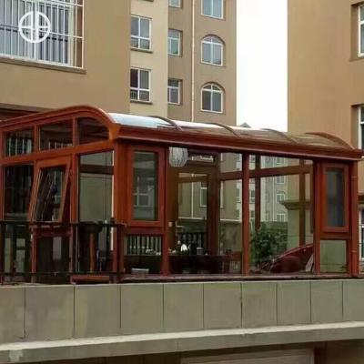 China Quality Modern Aluminum Profile Aluminum Sunrooms Garden Cabin Home Room Foshanguangye Glass Rooms for sale