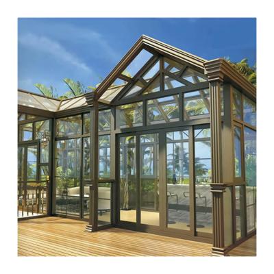 China Modern Factory Customized Construction Aluminum Panels Modern Glass Sunroom Garden Solarium for sale