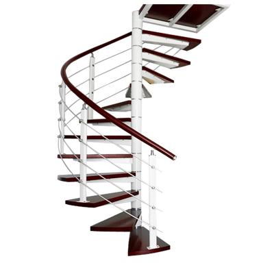 China Modern Steel-Wood Spiral Ladder Customized Selling Metal Ladder Spiral Staircase Steel Ladder for sale