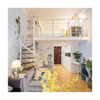 China Modern High End Technology Manufacture Home Fence Stairs Custom Design Spiral Staircase for sale