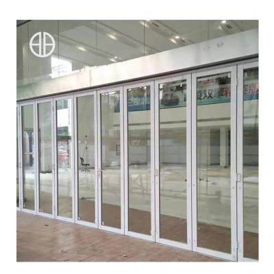 China Modern Unique Designs Low Price Bifold Door And Window Fashion Modern Steel Folding Doors And Windows for sale