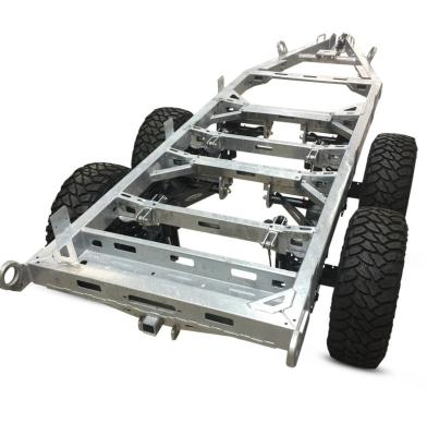 China Steel Steel Tralier Car Chassis Motor Homes Travel Trailer Camper Trailer Chassis Frame for sale