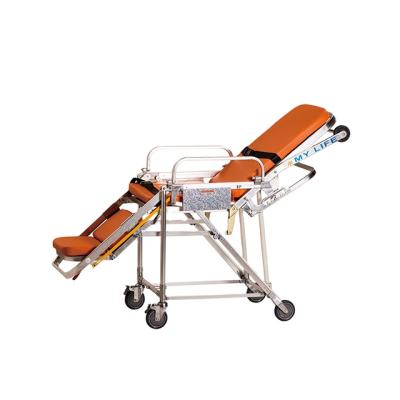 China Medical Stretcher Wheelchair Emergency Rescue Ambulance Medical Stretcher Trolley for sale