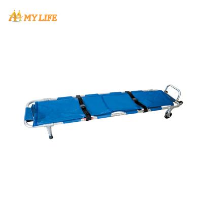 China Rescue Rescue Aluminum Loading Medical Equipment Used In Hospital Ambulance Folding Stretcher for sale