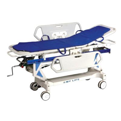 China Emergency Rescue Hospital Luxury Emergency Transfer Stretcher Patient Trolley For Sale for sale