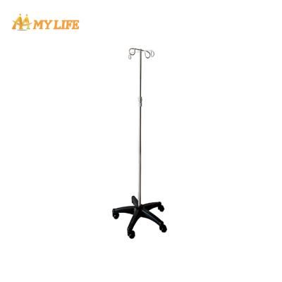 China Aluminum Alloy Traditional Hospital Good Quality Transfusion Adjustable Iv Pole Holder for sale