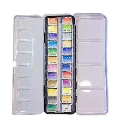 China Wholesale Price Good Longevity Watercolor 12-48 Solid Color Set 18X8.5X2.4CM for sale