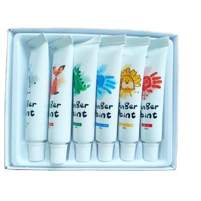 China 2022 Non-Toxic New Arrive Wholesale High Quality Washable Non-Toxic Eco Friendly DIY Acrylic 6 Finger Paint For Kids for sale