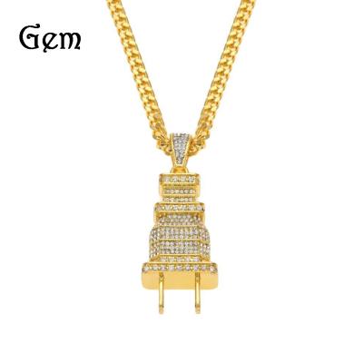 China New Vintage Heavy Industry Rhinestone Full Hold Pendant Set With 421 Diamond Hot Hip Hop Pendant Necklace for sale