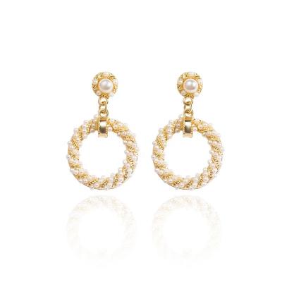 China Factory Direct Selling CIA Pearl Earrings Wholesale Price High Quality Fashionable High Quality Earrings for sale