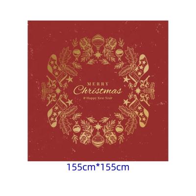 China Washable and reusable Bestselling Customization christmas tablecloth  home coffee table cloth polyester tablecloths for sale