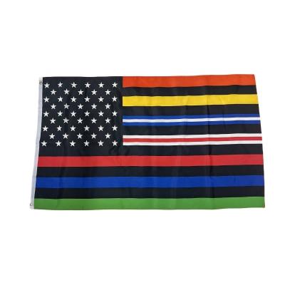 China Beautiful Colorful Customized Rainbow flag gay flags american pride for sale