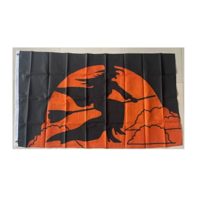 China Healthcare Institutes Bestselling Halloween Witch Flag rectangular feather teardrop beach flag bunting festival flags for sale