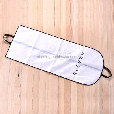 China Eco-friendly non woven custom dress fabric suit foldable garment bag wedding zipper lock for sale