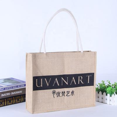 China Wholesale Promotional Reclycled Shoulder Strap Plain Jute Beach Bags Logo Printing Jute Shopping Bag Jute Tote Jute Hessian Manufacturing for sale