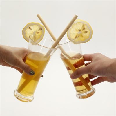 China Eco-Friendly 100% Reusable Natural Biodegradable Tubular Straw Disposable Drinking Straws for sale