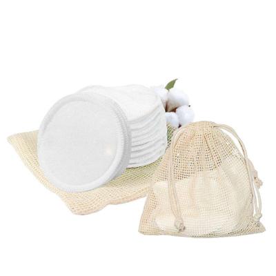 China Make Up / Face Cleansing Clean Facial Pads Eco - Friendly Washable Organic Bamboo Cotton Pads Reusable Makeup Remover Pads for sale