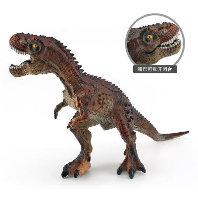 China Interactive Brown TyrannosaurusDinosaur Figure Set Educational Play Toy with Realistic Details and Movable Jaws for sale