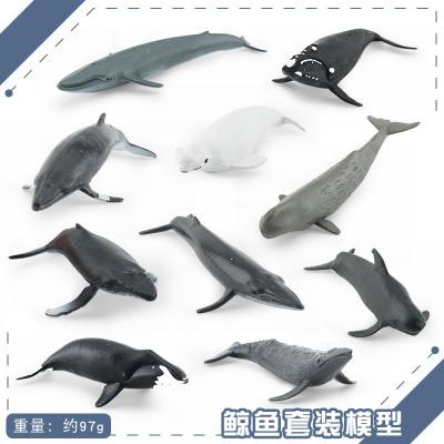 China 10 PCS Mini Whale Model Toy Desktop Decoration Collection Party Favors Toys for Boys Girls Kids for sale