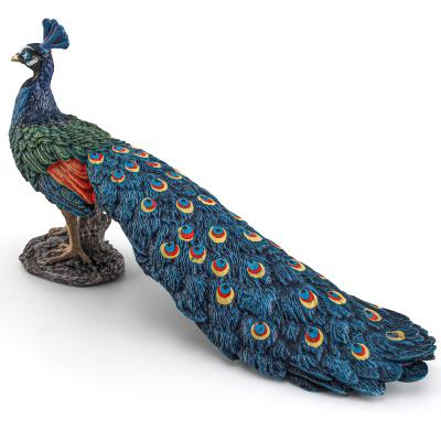 China Wildlife Animal Model Peacock Model Toy Collection Party Favors Toys For Boys Girls Kids for sale