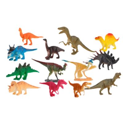 China Realistic Multi Colored Jurassic Age Figure Toy 13 PCS Mini Dinosaur Figure Set Hand Painted for sale