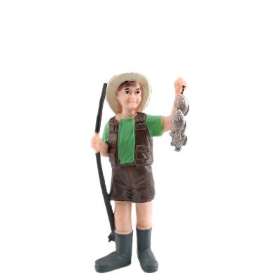 China Farmer Figure People at Work Model Toy Pretend Professionals Figurines Career Figures  Toys for Boys Girls Kids for sale