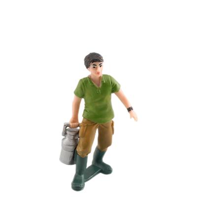 China Milk Can Boy  People At Work Model Toy Figure Pretend Professionals Figurines Career Figures Toys for sale