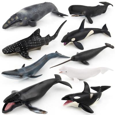 China Realistic Marine Fauna Figure Replicas Set Shark Dolphin Octopus Turtle Toy - Assorted Colors for sale