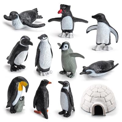 China Cartoon Penguin Model Animal Figures Set For Imaginative Play And Skill Development for sale