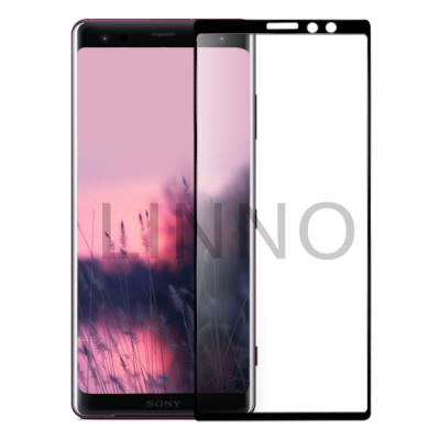 China Linno 3D Mobile Phone Curved Japan Asahi Tempered Glass Screen Protector For Sony Xperia 1 for sale