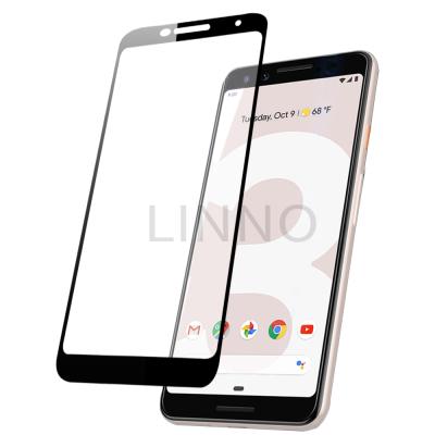 China Linno 9H 3D Mobile Phone Curved Full Coverage Anti Scratch Tempered Glass For Google Pixel 3 XL for sale