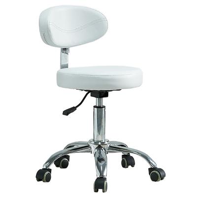 China Modern AliGan Saddle Stool Beauty Chair Salon Barber Nail Rolling Ergonomic Swivel For Office Dental Professional With Backrest Seat for sale